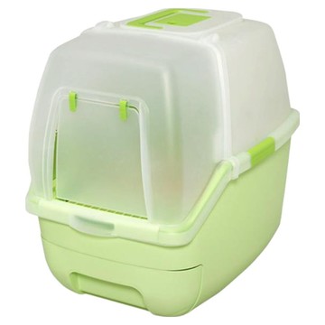 IRIS OHYAMA 愛麗思歐雅瑪 一週間大玉貓便盆 TIO530FT  40.5 x 52.5 x 42.5cm  綠色  1個