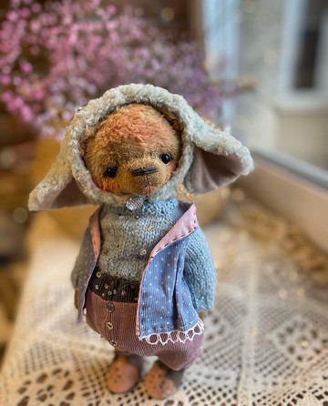 藝術家填充可愛泰迪熊，OOAK，毛絨熊，熊娃娃