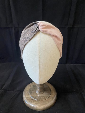 草莓奶蓋烏龍/扭結髮帶/日本渲染古布