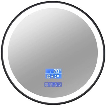 鋁合金鏡框led智能鏡子浴室鏡壁掛鏡洗手臺衛浴圓浴室鏡工廠批發[DD150110]