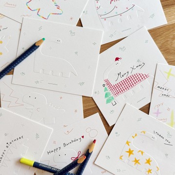 恐龍萬用卡 聖誕卡 生日卡 感謝卡