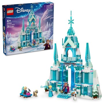 LEGO 樂高 43244 積木玩具 艾莎的冰雪城堡 Elsa's Ice Palace  靈感源自《冰雪奇緣》夢幻城堡  含人偶和動物玩偶  1盒
