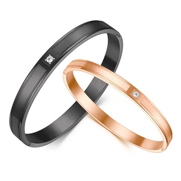 情侶手環｜情繫一生．客製刻字．白鋼手鐲