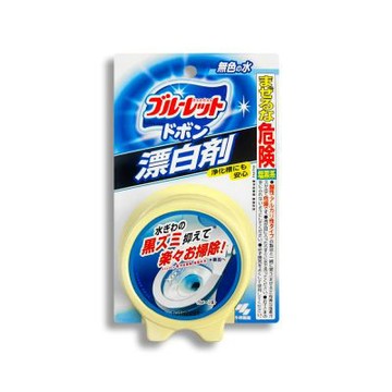 日本小林製藥-Bluelet免刷洗長效約8週馬桶漂白清潔錠120g/盒-無色款(Kobayashi廁所水箱發泡洗淨,馬桶內壁靜置漬洗潔廁)