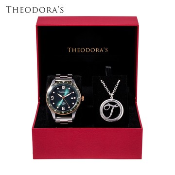 【THEODORA'S】[可選色]手錶項鍊1+1禮盒-男款 Aeon-緣 手錶【希奧朵拉】送男生 送女生 情侶