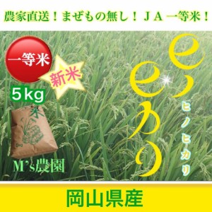 精米 ひのひかり 令和5年産 農家直詰 お米 (5kg)