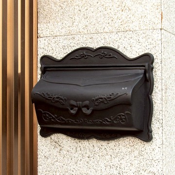 歐式別墅信箱室外信報箱掛墻小區大號戶外信件箱創意鑄鋁郵箱郵筒