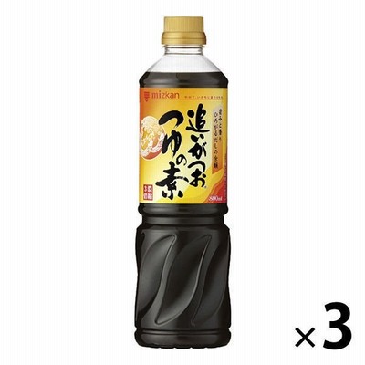 ミツカン【セール】ミツカン 追いがつおつゆの素 800ml 3本