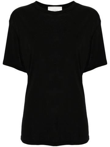 Studio Nicholson - lightweight jersey T-shirt - women - Lyocell - 2 - Black