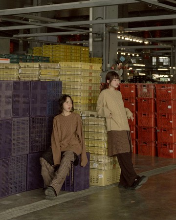 捲邊麻花寬版針織毛衣 七色售