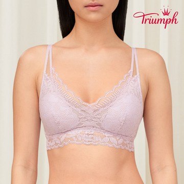 黛安芬-真我風格系列 無鋼圈Bralette背心 B-C罩杯內衣 紫｜11-1910 B2