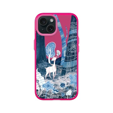 iPhone 15 Clear 粉漾桃 - LOOK！多看我一眼 LOOK! Nature Seeks Attention - 願傷疤 有天開出花（加州野火）