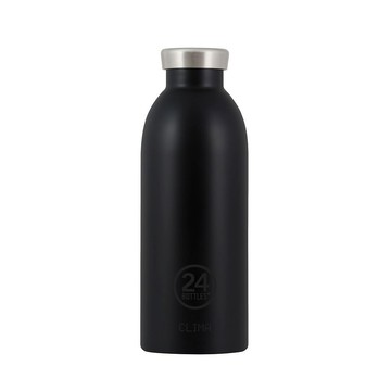 義大利 24Bottles 不鏽鋼雙層保溫瓶 500ml (紳士黑) 不鏽鋼水瓶 保冷瓶 水壺