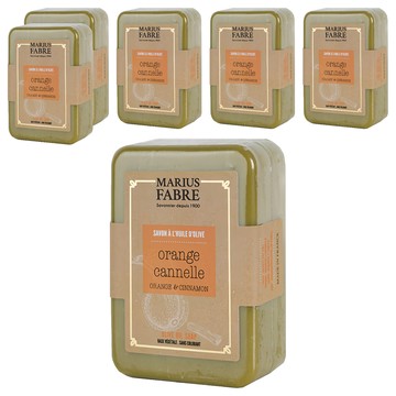 MARIUS FABRE 法鉑馬賽肥皂 天然橄欖草本皂 甜橙  6個  250g