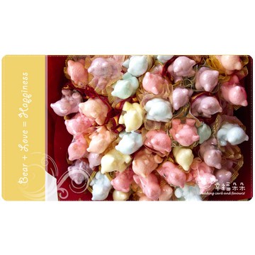 幸福朵朵【泰迪熊香皂花束(混色，共50支入)】婚禮小物二次進場/情人節求婚告白