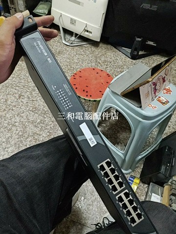 銳捷RG-S1816+交換機 實物拍攝 非偏遠包郵 功能正常 帶電源【三和電腦配件店】