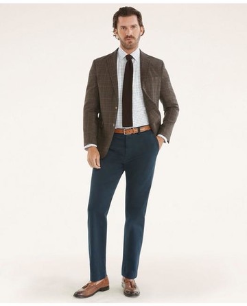 Brooks Brothers Men's Washed Stretch Chino Pants | Navy | Size 40 30