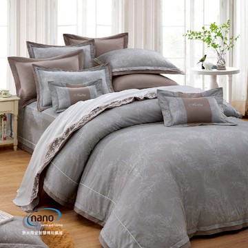 七件式床罩組/純粹好棉/2331元熙(灰)