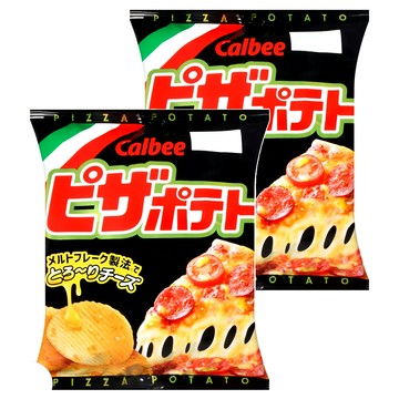 Calbee 卡樂比 Pizza Potato 洋芋片 披薩風味  60g  2包