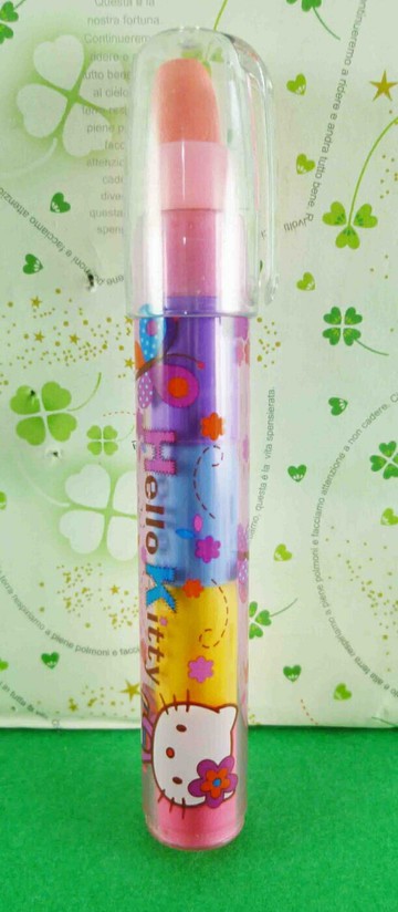 【震撼精品百貨】Hello Kitty 凱蒂貓 橡皮擦-筆型-蝴蝶圖案 震撼日式精品百貨