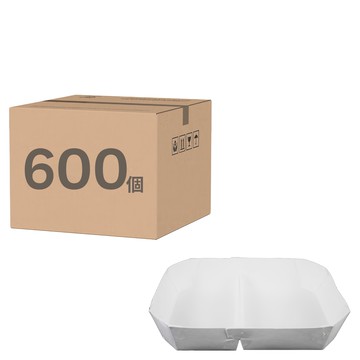 長八角紙餐盒 雙格  1箱  600個裝