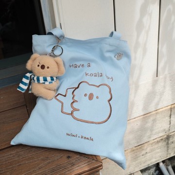 尾熊仔刺繡帆布袋-2色