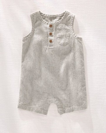 Baby Hilary Duff Striped Linen Romper
