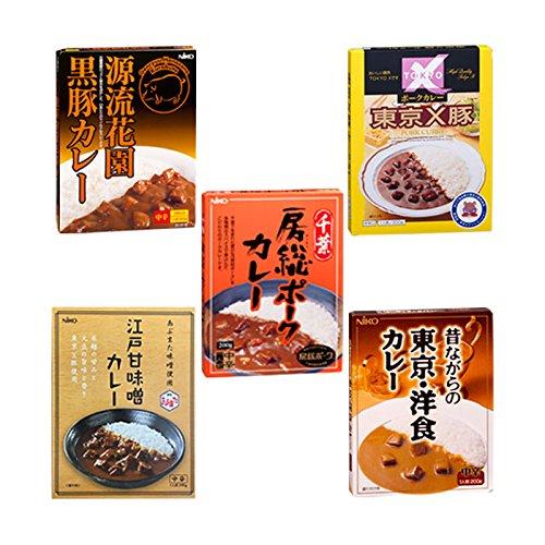 関東 ご当地 レトルトカレー 詰め合わせ 5種10食セット昔ながらの東京・洋食 東京×豚 千葉房総 源流花園黒豚 江戸甘味噌