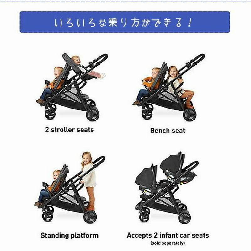 GRACO 二人乗りベビーカー - 千葉県の子供用品