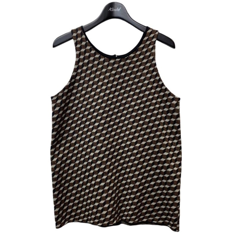 6(ROKU)＞BLOCK JACQUARD VEST - トップス