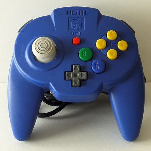 ニンテンドー64 コントローラ ホリパッド ミニ HORI ブルー 青