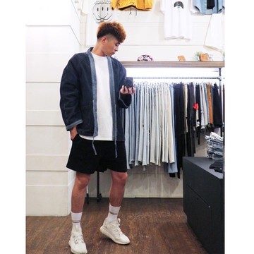 Nor.116刷絨丹寧武士外套