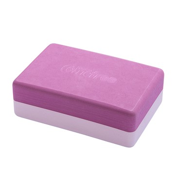 Comefree EVA雙色圓角瑜珈磚50D(台灣製造)紫莓粉