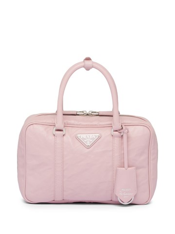 Prada - medium leather tote bag - women - Lamb Skin - OS - Pink