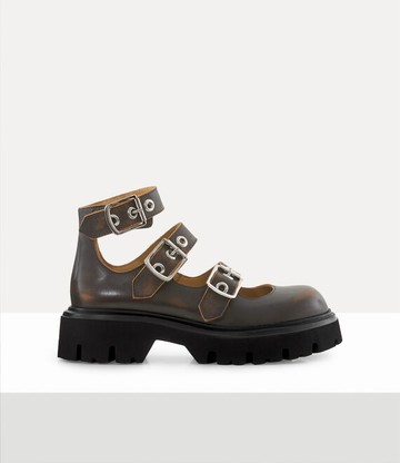 Vivienne Westwood Bacchus Shoe Vintage Leather Brown 8-41 Women
