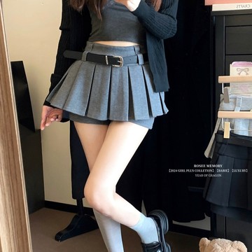 ᴅᴏɴᴛ sʟᴇᴇᴘ🧚🏻‍♀️s-xʟ現貨 附腰帶🏷 歐美大牌厚磅辣妹百褶裙 短裙 帶安全褲 辣妹裙 包臀裙 褲裙