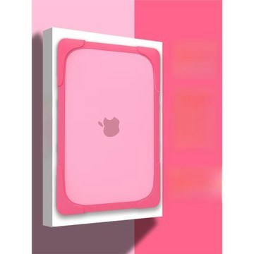 適用蘋果筆記本電腦保護殼A3404硅膠全包MacBookAir13.6新款Pro防摔A3448軟硅膠套自帶支架16寸2026年M5粉色