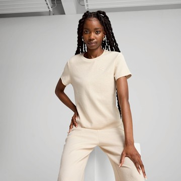 PUMA 短袖上衣 女 歐規 HER 米 68505387