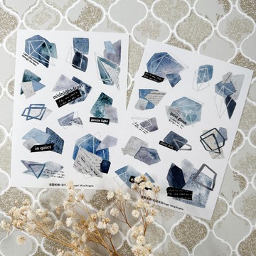 海霧呢喃-和紙割型貼紙(二入一組)