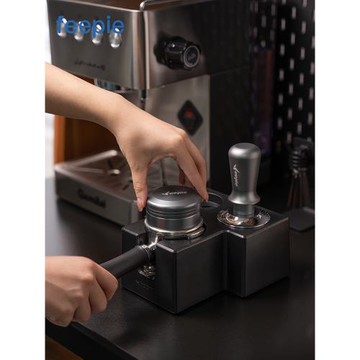 feepie馬卡龍布粉器意式咖啡機三槳掃粉51/53/58mm通用咖啡壓粉器