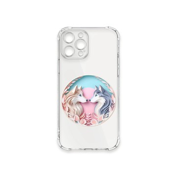 iPhone 12 Pro Max 殼 TRON IPhone 12 PRO MAX 可愛紙雕哈士奇 四角防摔殼 手機殼