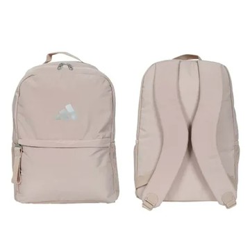 ADIDAS 後背包-雙肩包 肩背包 旅行包 愛迪達 奶茶銀