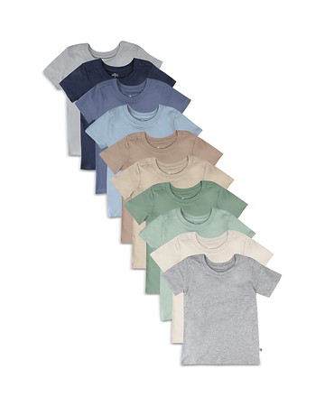 Honest Baby Boys' Short Sleeve Tees, Pack of 10 - Baby