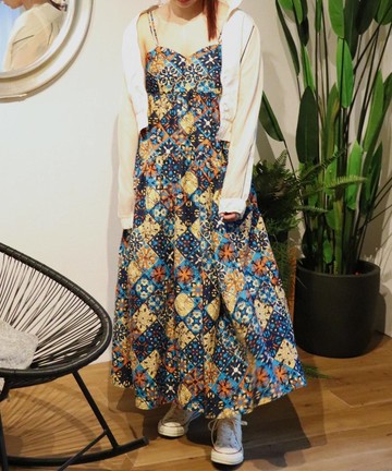 AFRICA CAMISOLE DRESS 156/MOSAIC