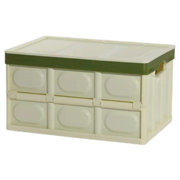 小麥購物 可折疊家居雜物收納箱 L2375 56L  1個  52 x 35.5 x 29cm  抹茶綠