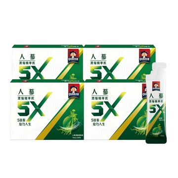 Quaker 5X人蔘濃縮精華飲(15ml×30入x4盒)