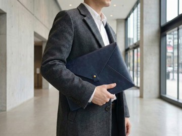 Signature 建築幾何系列: 全手工縫製植鞣革電腦套 13, 15吋