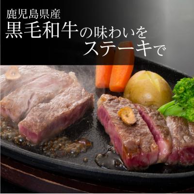 ふるさと納税 鹿児島市 鹿児島黒毛和牛の極上サーロインステーキセット 500g