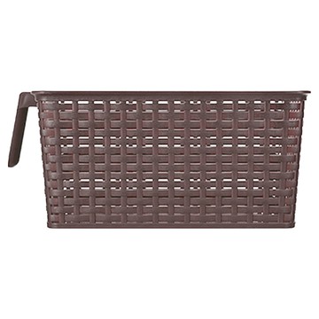 藤藝櫥櫃手把收納籃/置物籃  160 x 283 x 130mm  咖啡色  2個