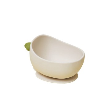 PiyoPiyo 鉑金矽膠大吸力副食學習蘿蔔碗(耐熱 嬰幼兒餐具 可進消毒鍋)